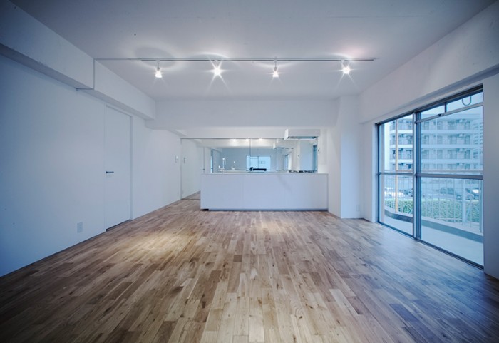 リノベーションしたマンションのLDK