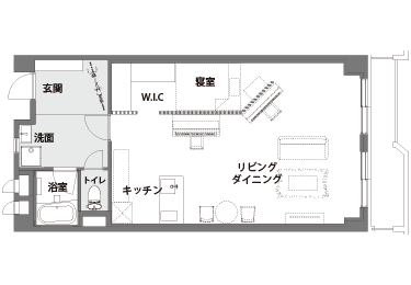 リノベーション後の間取り図