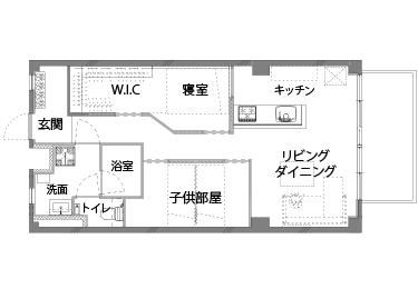 リノベーション後の間取り図