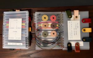 ノートの留め具も選べます