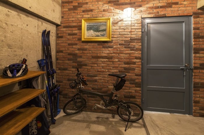 自転車が置ける玄関土間