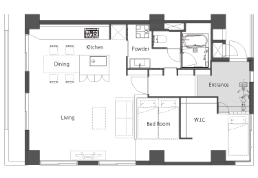 リノベーション後の間取り図