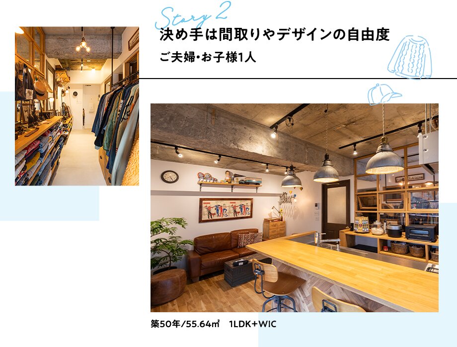 Story2 決め手は間取りやデザインの自由度。ご夫婦・お子様1人